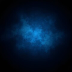 Fototapeta premium Blue light on a black background