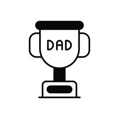 No. 1 Dad vector icon