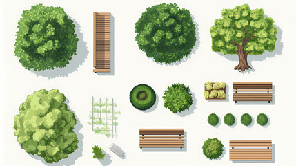 wooden landscaping collection