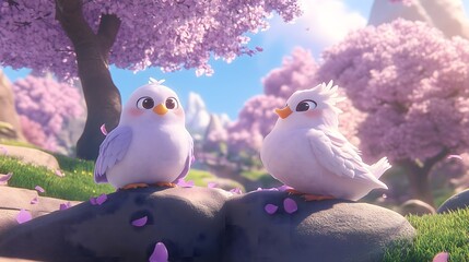  Friendly Feathered Flock in Flourishing Flora
