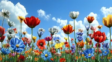 Fototapeta premium Field of Dreams: A Blooming Biodiversity