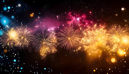 Fototapeta premium fireworks in the night sky