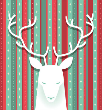 Reindeer Minimalist Holiday Design