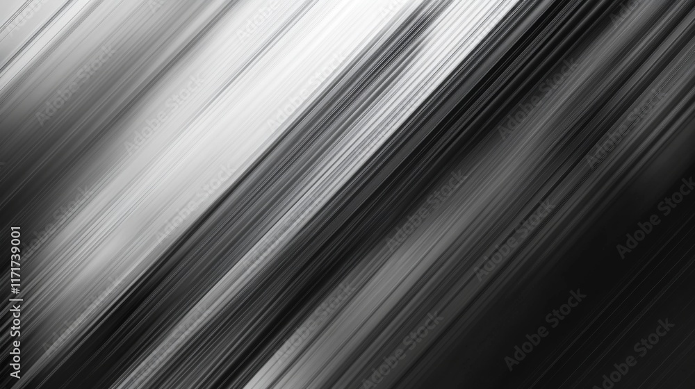Poster abstract grayscale diagonal lines background.