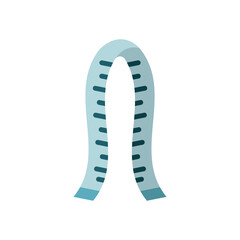 Measuring tape fashion tailor icon vector basic design