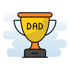 Trophy vector icon