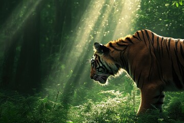 Tiger in the Woods