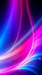 Obraz premium Cosmic Neon Flare Light Wave Background