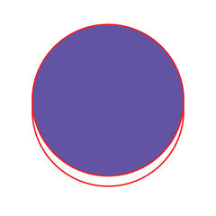 Retro futuristic round text
frame