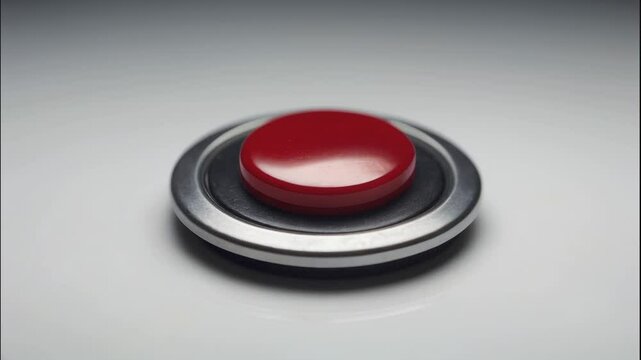 red push button