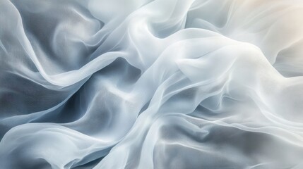 Obraz premium Soft, flowing light blue silk fabric. Elegant texture and dreamy colors.