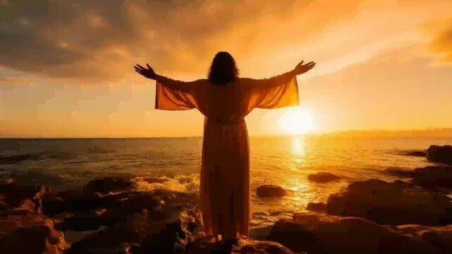 jesus cristo aben&ccedil;oa os mares 