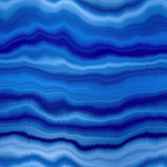 Modern summer striped blur wash seamless pattern background for trendy beach wear and coastal living designs. Repeatable alcohol ink bleed effect in blue white indigo colors