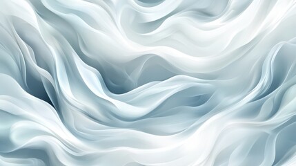 Fototapeta premium Abstract swirling fabric in shades of blue and white.