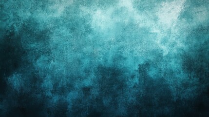 Fototapeta premium Deep teal textured background. Abstract art.