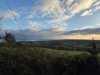 sunset in the mountains