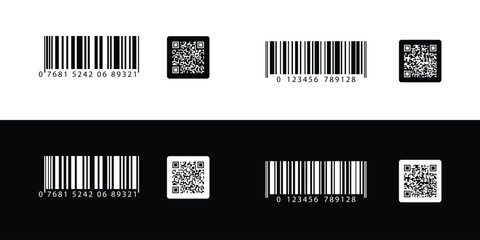 QR code set. Scan Me. Scan qr code icon. Template scan me Qr code for smartphone.