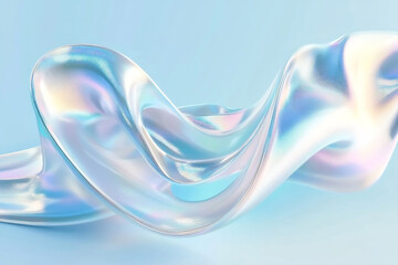 Obraz premium Colorful abstract fabric wave design