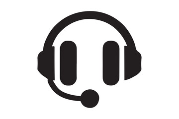 Minimalist headset icon