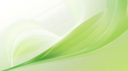 Abstract Green and White Wave Design