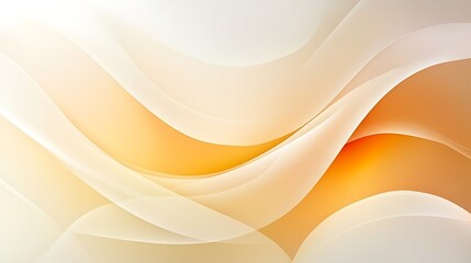 Abstract Orange and White Wave Design