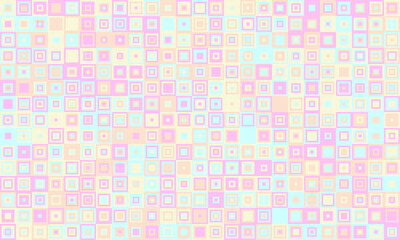 Trendy mosaic-style pattern with structured geometry. A vibrant, colourful grid design ideal for cover art, fabric, or creative posters.