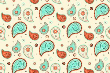 Geometry seasonal, color festive. Modern fashion as elegance delicate. Costume boho to national paisley.