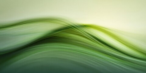 Abstract waves, smooth curves, fluid motion, mint green gradient, minimalist design, soft shadows, elegant flow, silk texture, ethereal atmosphere, soothing colors, gentle undulation, subtle shading, 