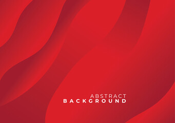 Abstract red background with gradient colors and artistic, dynamic line decorations.