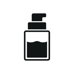 Foundation bottle make up beauty icon vector basic design