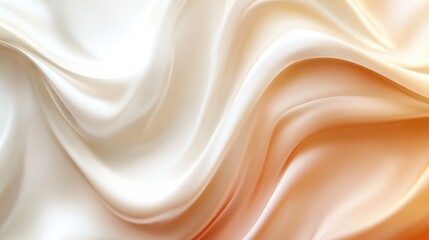 Elegant Draped Fabric in Creamy Hues