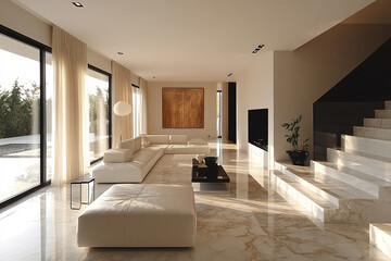 Modern Minimalist Living Room Interior Design
