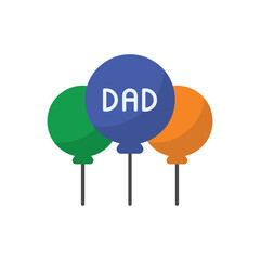 Balloons vector icon