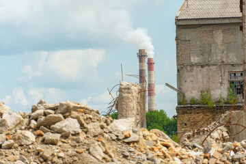 The ruins of a ruined building. A ruined distillery.