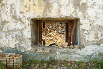 The ruins of a ruined building. A ruined distillery.