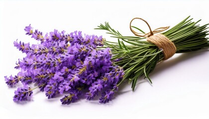 lavender flower isolated white background