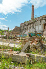 The ruins of a ruined building. A ruined distillery.