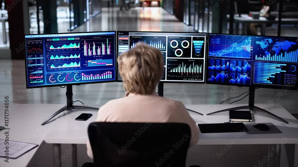 Poster business data analytics dashboard