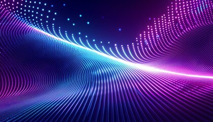Fototapeta premium abstract purple blue dotted light background digital tech design