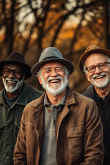 Fototapeta premium A Celebration of Diversity: Active Seniors Embracing Life