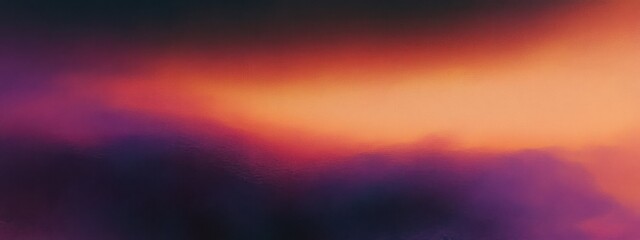 Fototapeta premium Sunset sky, vibrant gradient, pink to purple clouds, dreamy atmosphere, colorful horizon, twilight colors, atmospheric perspective, ethereal landscape, digital art, fantasy background, wispy clouds, s