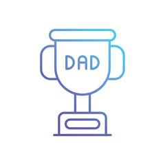 No. 1 Dad vector icon