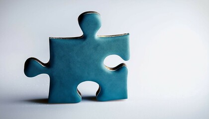 Obraz premium puzzle piece on blue
