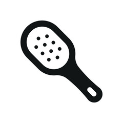 Hairbrush make up beauty icon vector basic design