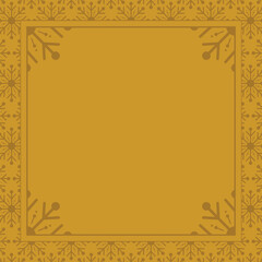 Abstract decorated frame design vector background