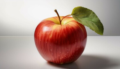 red apple isolated on white
