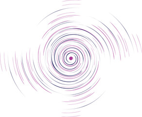 Geometric spiral, swirl, twirl element. Helix, volute and vortex icon