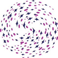 Abstract background with circles and stars. Vector illustration for your design.