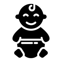 Baby or newborn icon