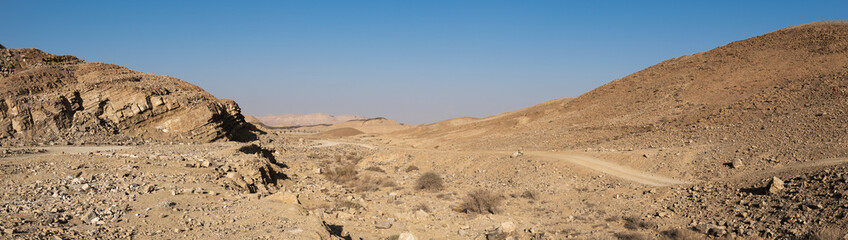 Day view of the Negev desert in Israel